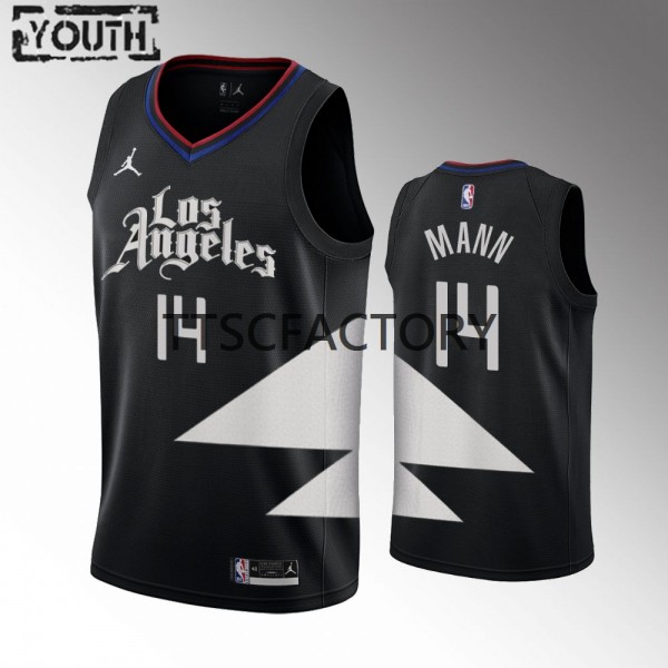 Los Angeles Clippers Trikot Terance Mann 14 Jordan 2022-23 Statement Edition Schwarz Swingman - Kinder Los Angeles Clippers Trikot Terance Mann 14 Jordan 2022-23 Statement Edition Schwarz Swingman - Kinder